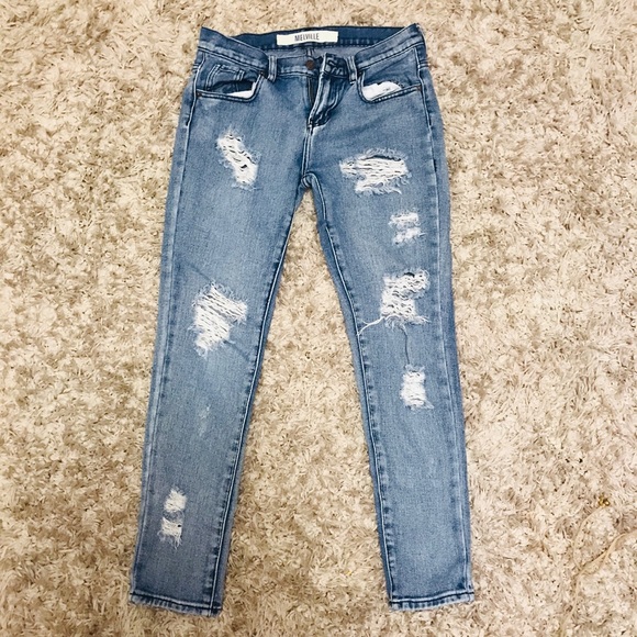 Brandy Melville Denim - Brandy Melville Distressed Jeans size 24